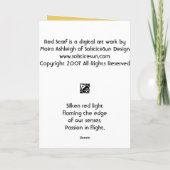 Red Scarf Karte (Rückseite)