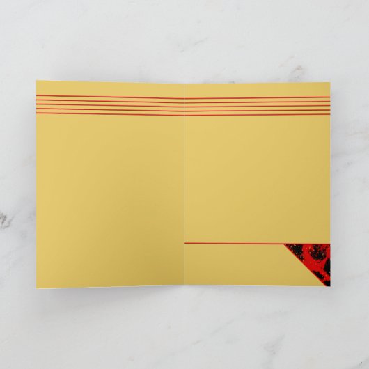 Red Scarf Karte (Innenseite)