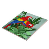 Red Scarlet Macaws Fliese (Seite)