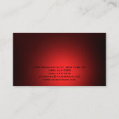 Red Schlicht Modern Consulting Business Card Visitenkarte (Rückseite)