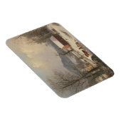 Red School House (Country Scene) 1858 Magnet (Rechte Seite)