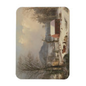 Red School House (Country Scene) 1858 Magnet (Vertikal)