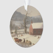 Red School House (Country Scene): Ornament (Vorderseite)