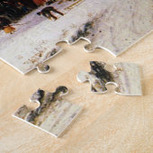 Red School House Winter George Henry Durrie 1858 Puzzle (Seite)