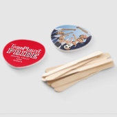 Red School Pride Mascot Name Fächer (Non-assembled)