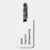 Red School Pride Mascot Name Gepäckanhänger (Rückseite vertikal)