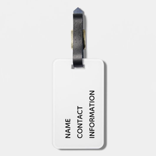 Red School Pride Mascot Name Gepäckanhänger (Rückseite vertikal)