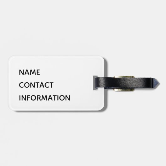 Red School Pride Mascot Name Gepäckanhänger (Rückseite horizontal)