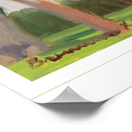 Red Schoolhouse Poster (Ecke)