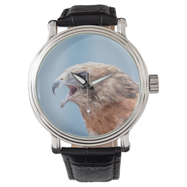 Red Schulter Hawk Armbanduhr (Vorderseite)