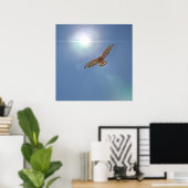 Red Schulter Hawk Bright Sun Fotografierkunst Poster (Heimbüro)