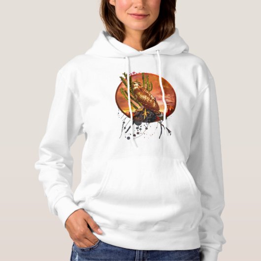 Red Schulter Hawk LAST DESERT LIGHTS Hoodie (Vorderseite)