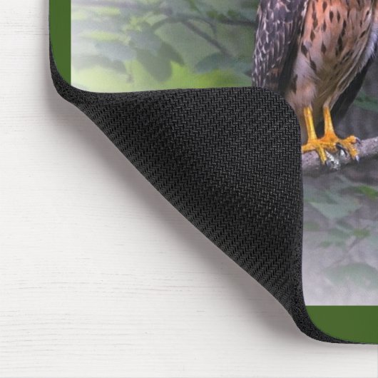 Red Schulter Hawk Mousepad (Ecke)
