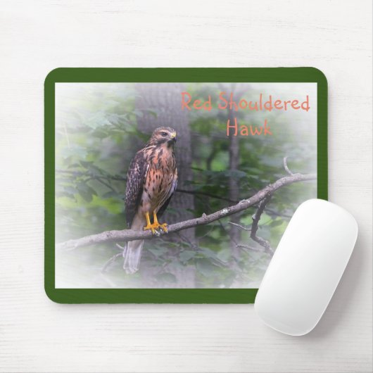 Red Schulter Hawk Mousepad (Mit Mouse)