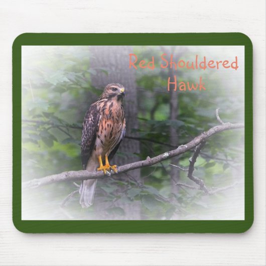Red Schulter Hawk Mousepad (Vorne)