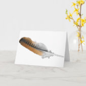 Red-Schwanz-Federkarte Karte (Gelbe Blume)