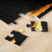 Red Schwanz Hawk bei Sunset Puzzle (Seite)