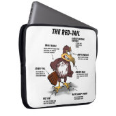 Red-Schwanz Hawk Cartoon Laptopschutzhülle (Vorne Rechts)