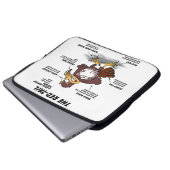 Red-Schwanz Hawk Cartoon Laptopschutzhülle (Vorne Knopf)