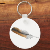 Red-Schwanz Hawk feather Schlüsselanhänger (Vorderseite)