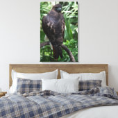 Red Schwanz Hawk Fotografie Wrapped Canvas Leinwanddruck (Insitu (Schlafzimmer))