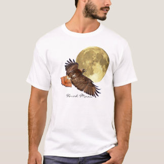 Red Schwanz Hawk & Full Moon Wildlife Shirt