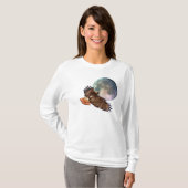 Red Schwanz Hawk & Full Moon Wildlife Shirt (Vorne ganz)