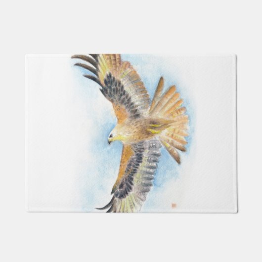Red Schwanz Hawk Fußmatte (Vorderseite)