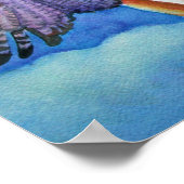 Red Schwanz Hawk Kitty Angel Poster (Ecke)