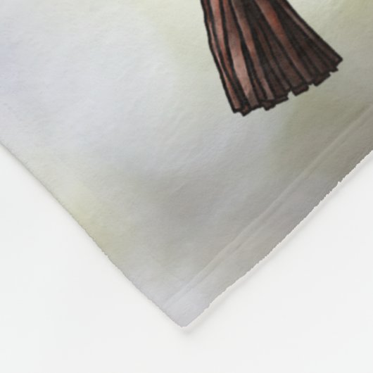 Red-Schwanz Hawk on Glove Fleecedecke (Ecke)