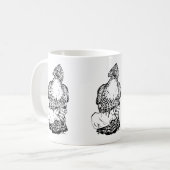 Red-Schwanz Hawk on Glove Kaffeetasse (Vorderseite Links)
