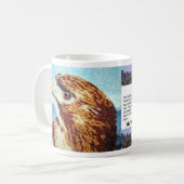 Red-Schwanz Hawk Textilien Kaffeetasse (Vorderseite Links)