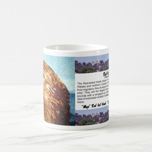 Red-Schwanz Hawk Textilien Kaffeetasse (Mittel)