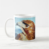 Red-Schwanz Hawk Textilien Kaffeetasse (Links)