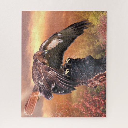 RED SCHWANZ HAWK TOUCHDOWN PUZZLE (Vertikal)