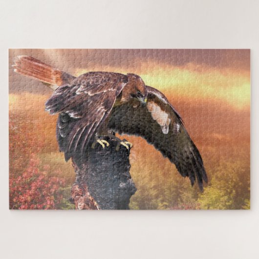 RED SCHWANZ HAWK TOUCHDOWN PUZZLE (Horizontal)