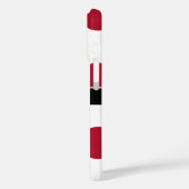 Red Schwarz-weiß Big Polka Dot Monogram Case-Mate iPhone Hülle (Rückseite / Links)