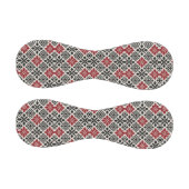 Red Schwarz-weiß Geometric Folk Pattern Baseball (Paneele)