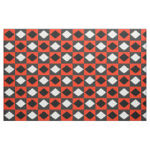 Red Schwarz-weiß Geometric Rhombus Diamond Stoff (Fat Quarter (45,7 x 55,9 cm))