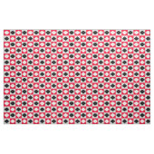 Red Schwarz-weiß Geometric Rhombus Diamond Stoff (Yard (91,4 cm))