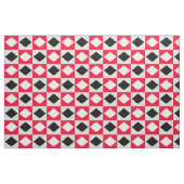 Red Schwarz-weiß Geometric Rhombus Diamond Stoff (Fat Quarter (45,7 x 55,9 cm))