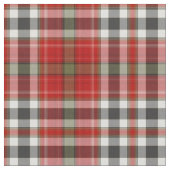 Red Schwarz-weiß Green Tartan Kariert Stoff (Nahaufnahme)