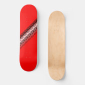 Red Schwarz-weiß Modern Funky 4Jess Skateboard (Vorderseite)