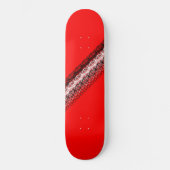 Red Schwarz-weiß Modern Funky 4Jess Skateboard (Vorderseite)