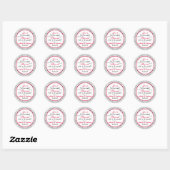 Red Schwarz-weiß Polka Dot Candy Buffet Stickers (Blatt)