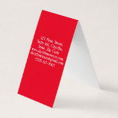 RED SCHWARZ-WEISS POLKA DOTS MODERNES TRENDY MANAG VISITENKARTEN (Rückseite)