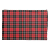 Red Schwarz-weiß Tartan Buffalo Kariert Trendy Kissenbezug (Rückseite)