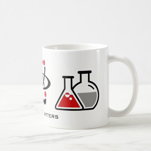 Red Science Materie Design Tasse (Rechts)
