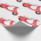 Red Scooter Geschenkpapier (Ecke)