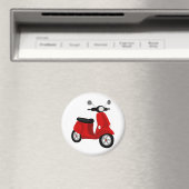Red Scooter Magnet (In Situ (Geschirrspüler))